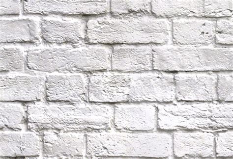 White Brick Effect Wallpaper Wall Mural Design Close Brick Wall Mural