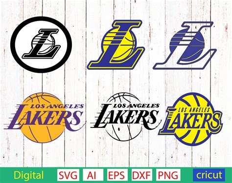 Lakers Svg Los Angeles Lakers Svg Ai Eps Dxf Png Lakers Etsy