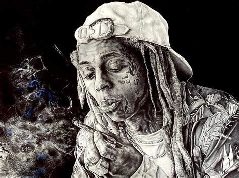 Lil Wayne Portrait Drawing By Gustavo Castillo Gartnation Fine Art