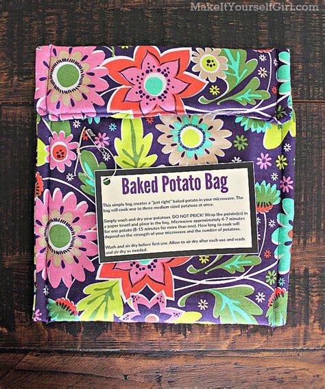 The spruce food cravings aren't always convenient, and sometimes there isn't enough time. BlueHost.com | Microwave potato bag, Potato bag, Bazaar crafts