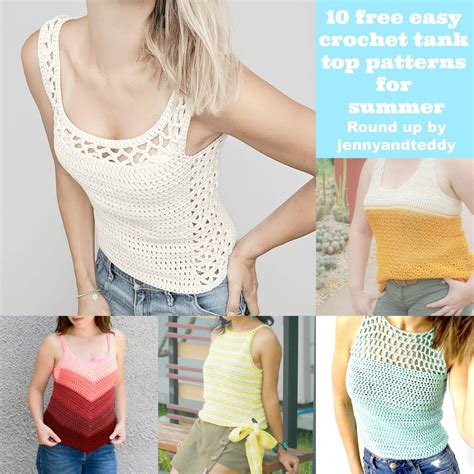 10 free easy crochet tank top patterns for summer