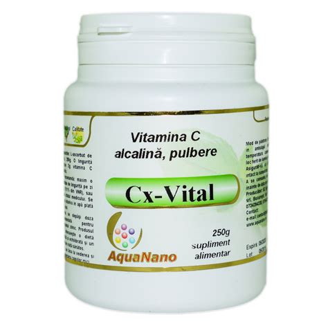Vitamina C Alcalina Tamponata Pulbere Cx Vital 250g Aghoras