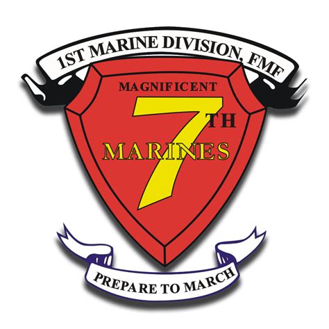 1st Marine Division 7th Marine Regiment Aka Rct 7 Sticker Decal