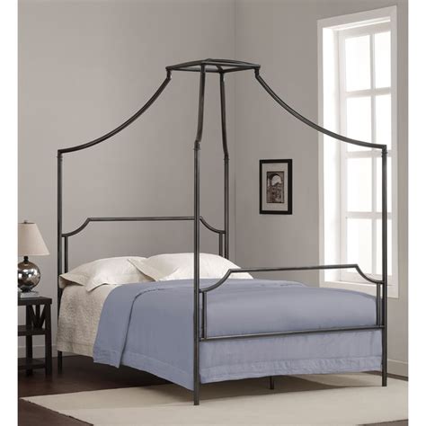 This article main ideas is king metal canopy bed. Shop The Curated Nomad Bailey Charcoal Full-size Canopy ...