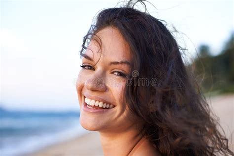 The Beach Was Made For Smiles Portrait Of A Beautiful Young Woman On