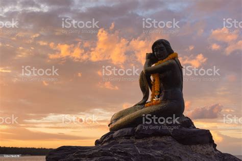 Songkhla Golden Mermaid Statue Stock Photo Download Image Now Adult