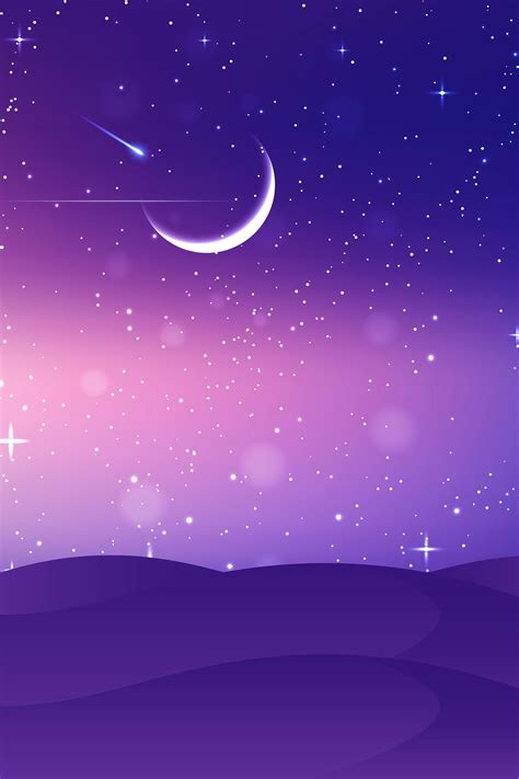 Purple Moon And Stars Wallpapers Top Free Purple Moon And Stars