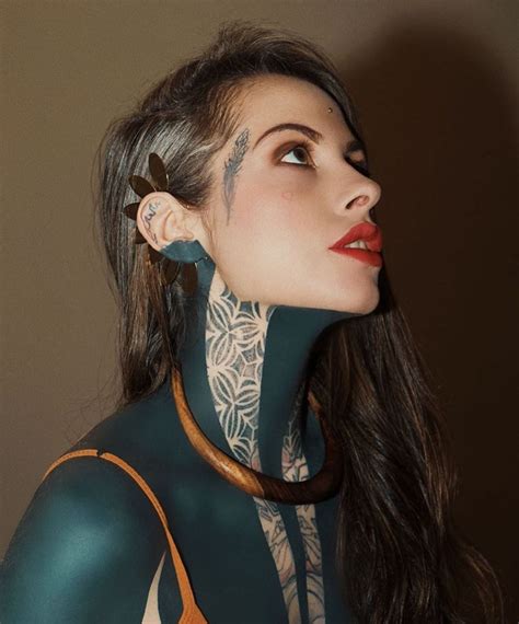 on instagram “model ebcherry ️artist black prada muchacho navaja ️” face tattoos girl