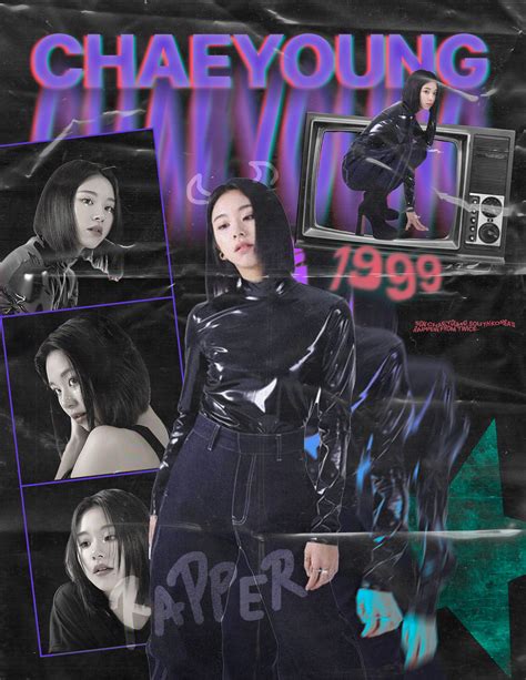 Chaeyoung Twice Edit Template Aesthetic Music Poster Kpop Music