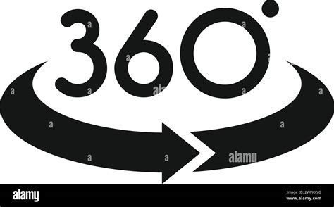 360 degree art education icon simple vector. Application layout