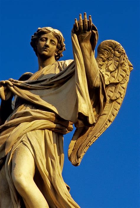 Angel With The Sudarium Ponte Santangelo Rome Italy Cemetery Angels