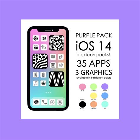 Purple Ios 14 App Icons