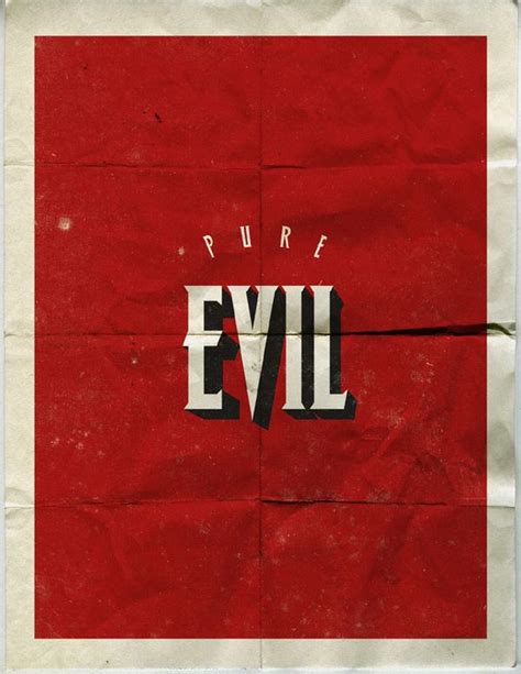 Pure Evil By Fabio Perez Via Behance Pure Products Evil Typography