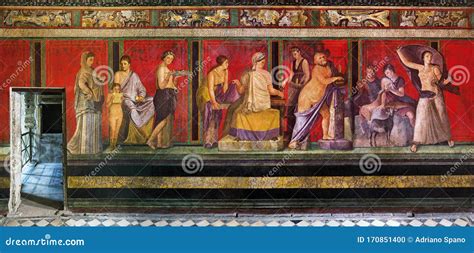 Pompeii Villa Of The Mysteries Stock Photo Image Of Ruins Fresco