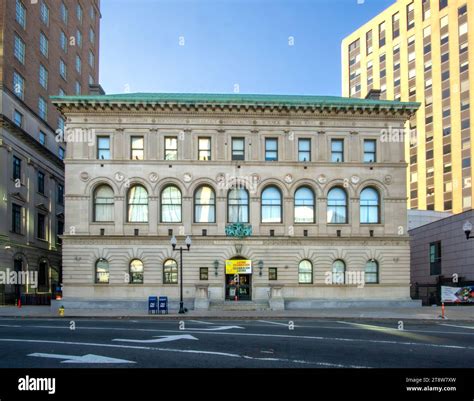 Newark, NJ – US – Nov 12, 2023 view of the four–story Italian