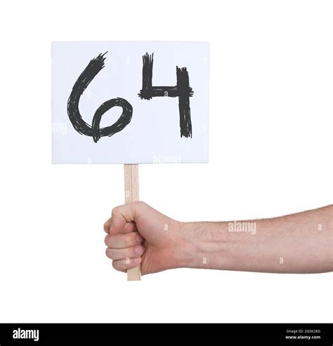 Sign With A Number 64 Stock Photo Alamy