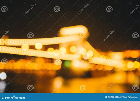 Blurred Background With Bright City Lights Stock Photo Image Of Busy
