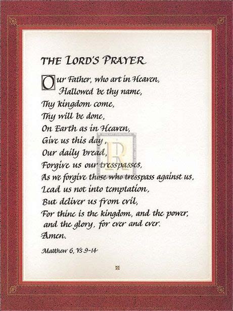 The Lords Prayer Print Version The Lords Prayer God Pinterest