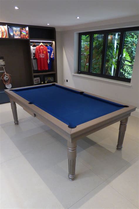 Our 7ft English Modern Pool Dining Table In Our Oak P1 Finish