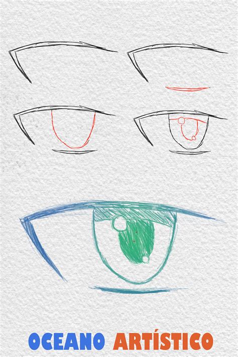 Como Desenhar Olhos Masculinos De Anime E Mangá Passo A Passo Em 2020