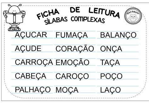 Lista De Palavras Para Leitura