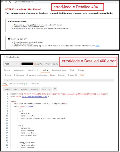 Custom Error In Web Config Is Suppressing Errors In API C Code Stack Overflow