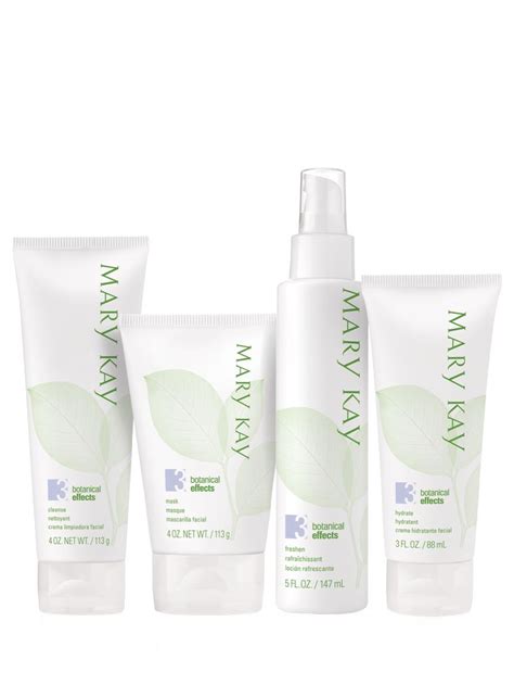 Leaves skin with a beautiful matte finish. Mary Kay Botanical Effects® Skin Care Four-Piece Set | Oily
