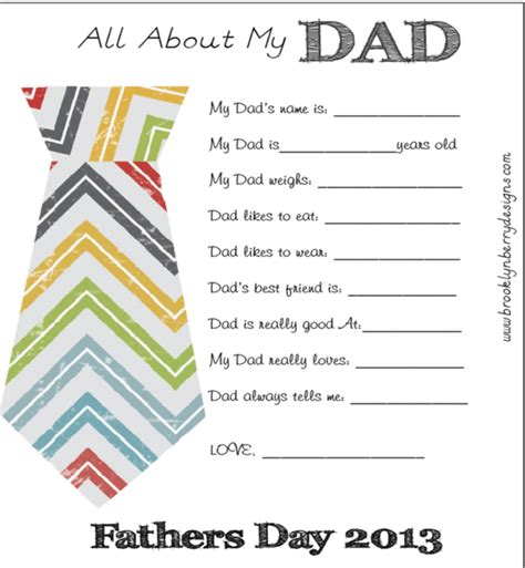 all about my dad free printable ts for fathers day brooklyn berry designs