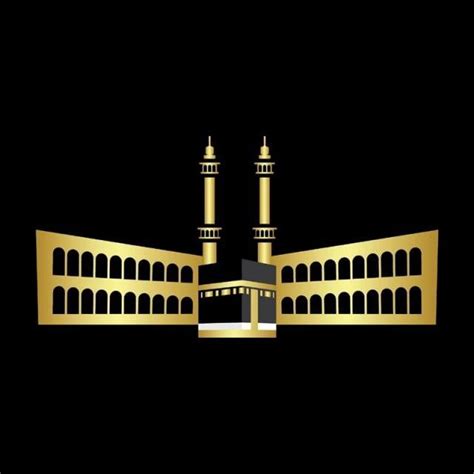 Makkah Vector Art Png Makkah Golden Makkah Adha Al Png Image For