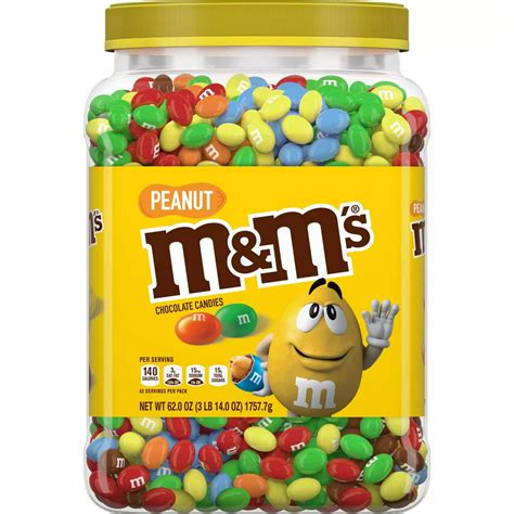 Product Of Mandms Pantry Size Peanut Chocolate Candy 62 Oz