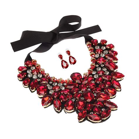 Holylove Colors Costume Statement Necklace For Women Jewelry Fashion