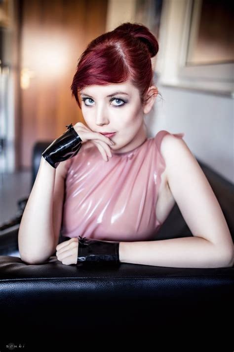 Image Of Pink Latex Top