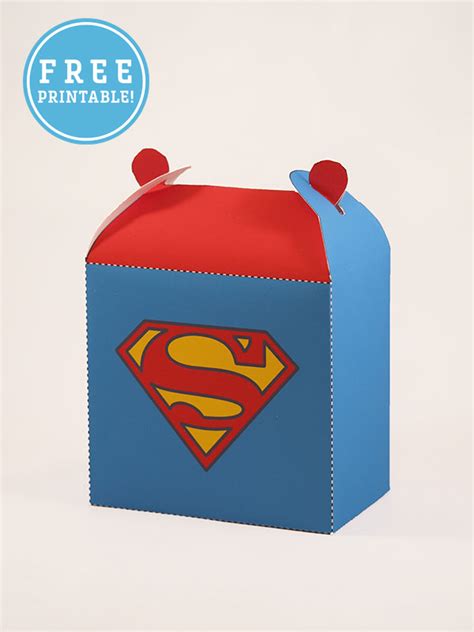 Superhero Favor Boxes Free Printable M Gulin