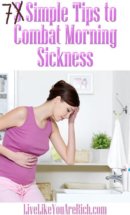 3 simple tips to combat morning sickness
