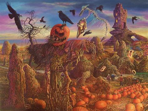 Autumn Harvest By Tolkyes Surreal Art Halloween Art Visionary Art