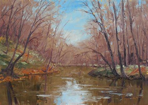 Millstone Early Spring 5x7 In Oil On Masonite Landscape Paintings