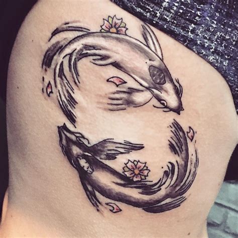 A peaceful bird rib tattoo with four birds in flight, shadows cast forward. 75+ Best Rib Tattoos Designs & Meanings - All Types (2019)