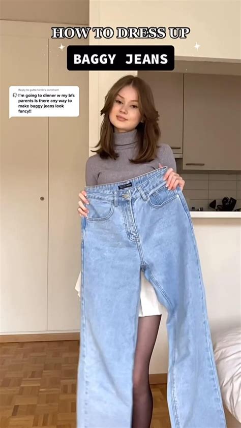 Korean Girl Cute Outfit How To Style Beggy Jeans In 2023 Trendy