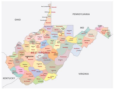 Map Of West Virginia With Cities The Ozarks Map