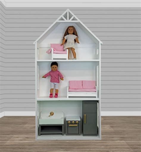 American Girl Dollhouse For Small Spaces Furniture Plans Dollhouse