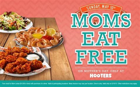Moms Eat Free At Hooters On Mothers Day Hooters