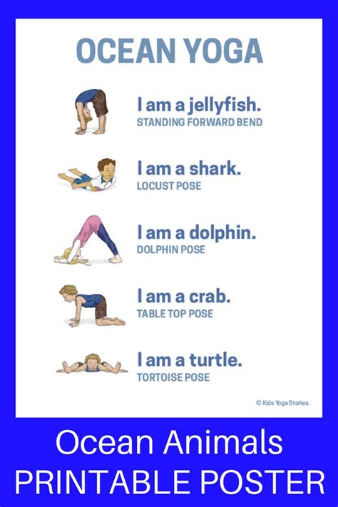 5 Ocean Yoga Poses For Kids Sea Life Comes To Life Through Movement