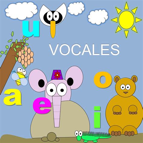 Lista Foto Las Vocales Para Preescolar A Color Cena Hermosa