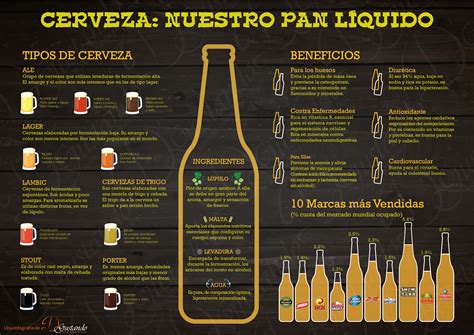 Infografía Sobre La Cerveza Beneficios Tipos De Cervezas Marcas Más