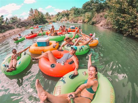 Tubing On The San Marcos River Near Austin Tx Suitcase And Heels