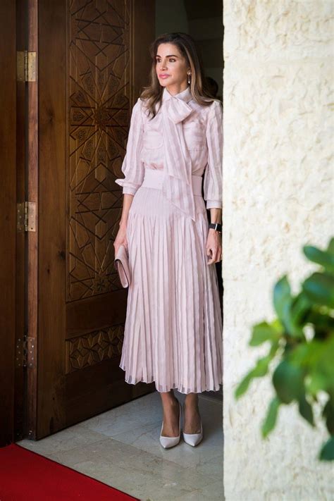 Queen Rania Of Jordan Queen Rania Royal Fashion Organza Gowns
