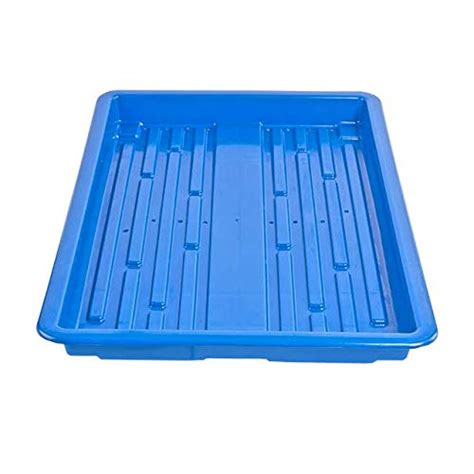 Hydroponics Germination Plastic Tray For Fodder Maize Wheatgrass Blue