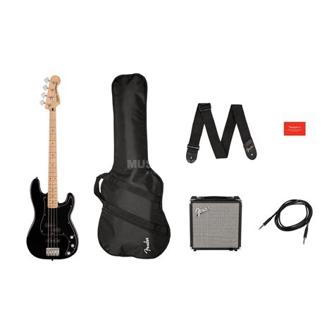 Squier Affinity Series Precision Bass Pj Pack Mn Black Favorable Buying