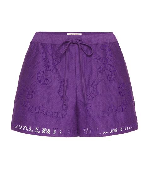 valentino drawstring lace detail shorts harrods us