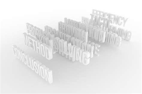 Conclusion Business Conceptual Colorful 3d Rendered Words Rendering
